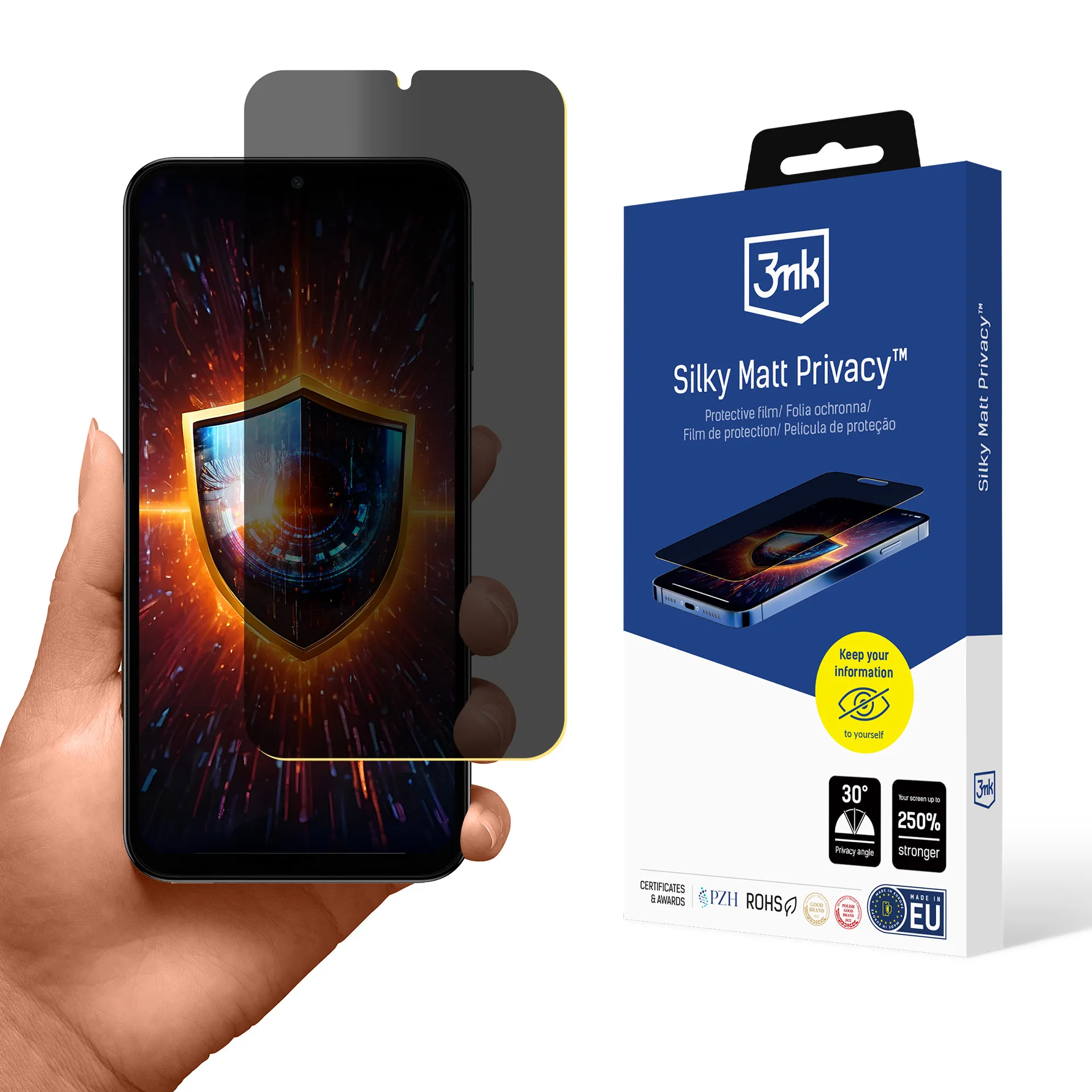 Privacy film for Samsung Galaxy A15 5G - 3mk Silky Matt Privacy